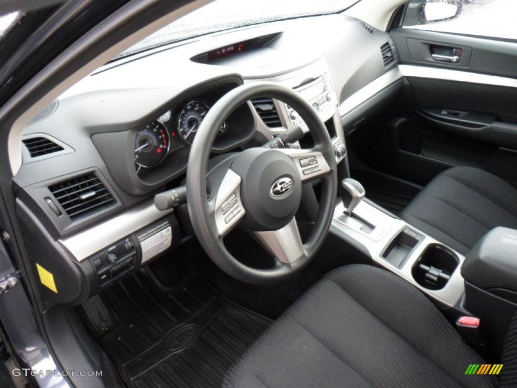 Off Black Interior 2010 Subaru Legacy 2.5i Sedan Photo #49368845