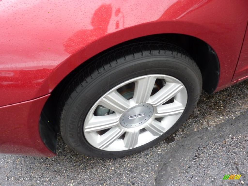 2008 MKZ Sedan - Vivid Red Metallic / Sand photo #7