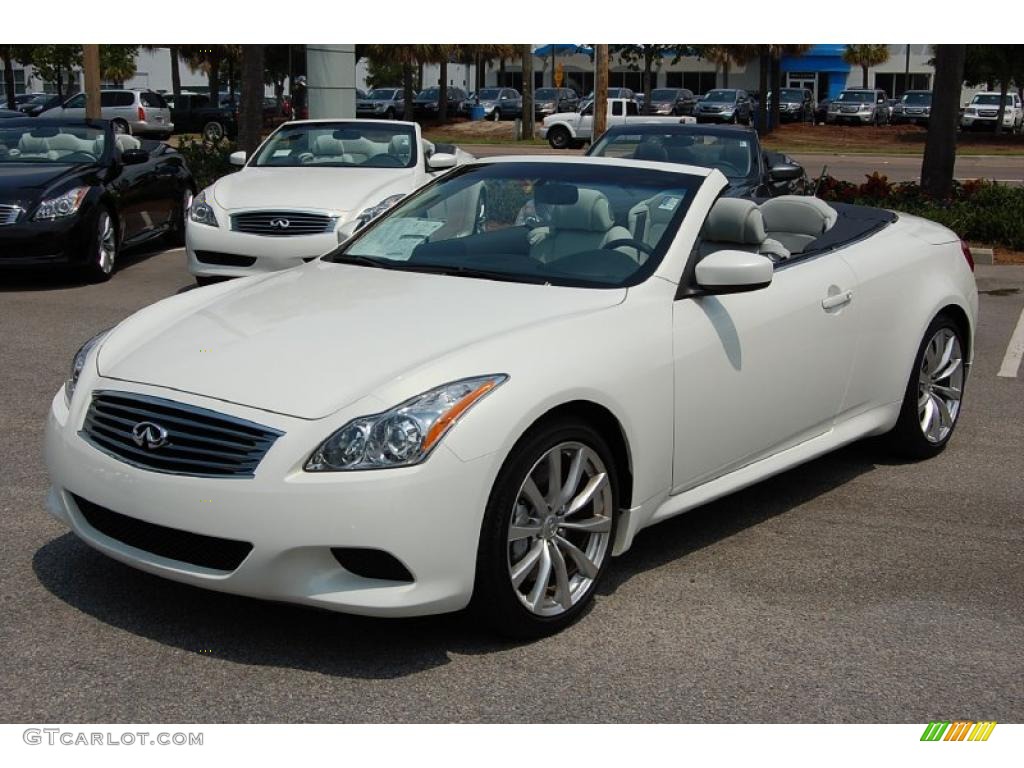 Moonlight White 2010 Infiniti G 37 S Sport Convertible Exterior Photo #49369100
