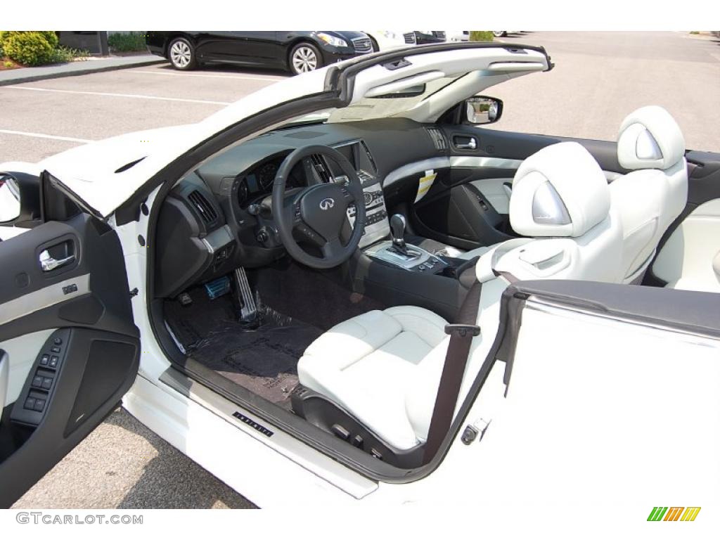 Stone Interior 2010 Infiniti G 37 S Sport Convertible Photo #49369130