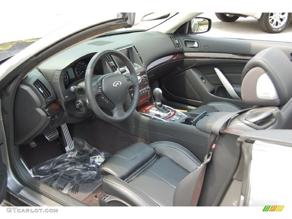 Graphite Interior 2010 Infiniti G 37 S Sport Convertible Photo #49369385