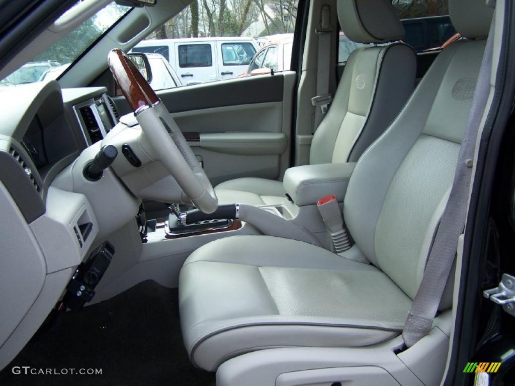 Dark Slate Gray/Light Graystone Interior 2008 Jeep Grand Cherokee Overland 4x4 Photo #49369643