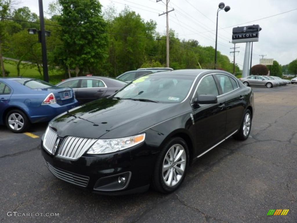 2009 MKS AWD Sedan - Tuxedo Black Metallic / Charcoal Black photo #1