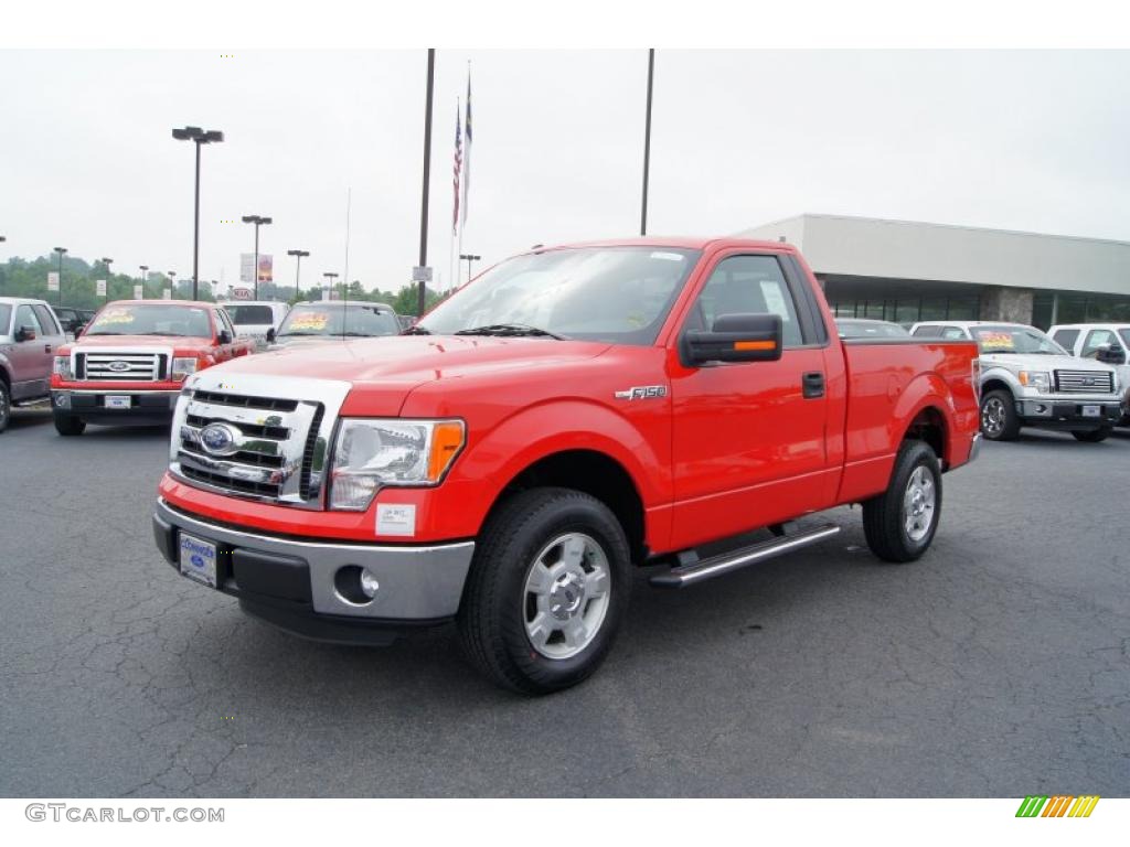 Race Red 2011 Ford F150 XLT Regular Cab Exterior Photo #49370714
