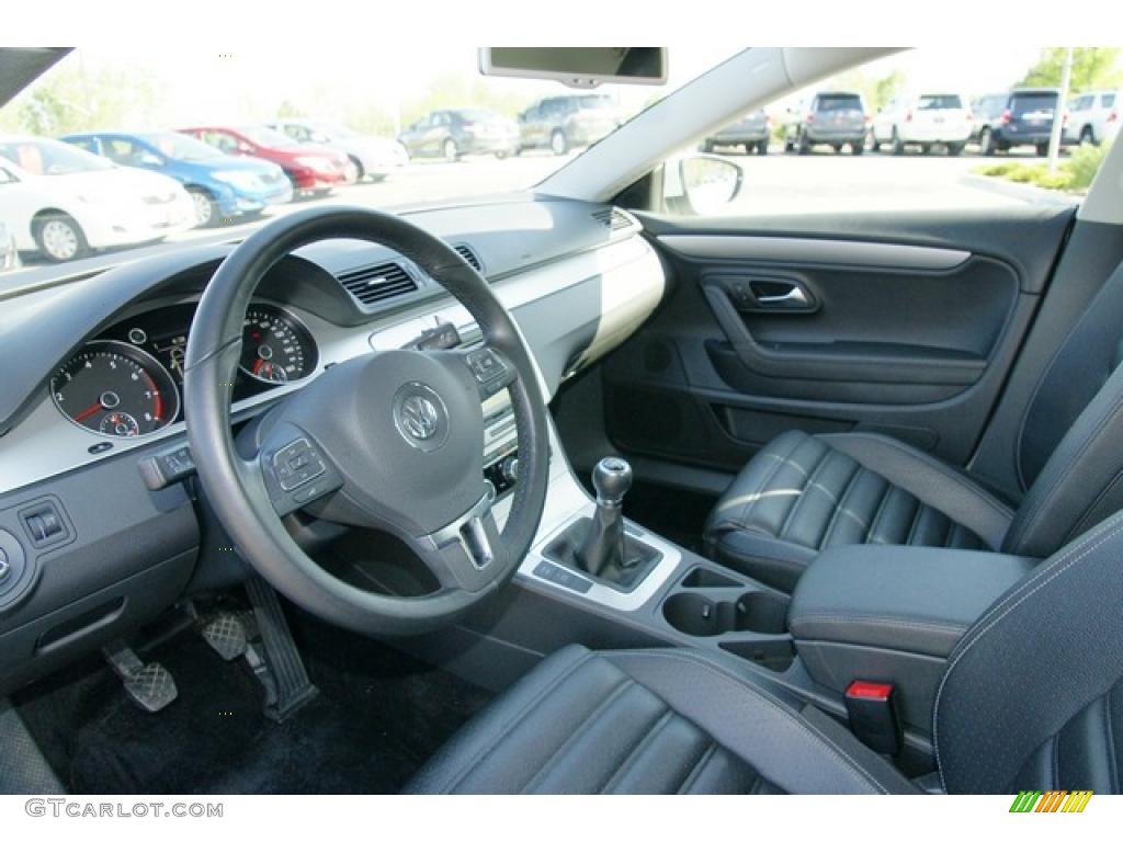 Black Interior 2010 Volkswagen CC Sport Photo #49373159