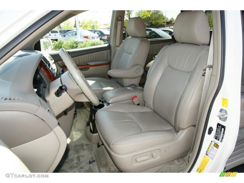 Taupe Interior 2010 Toyota Sienna XLE Photo #49373813