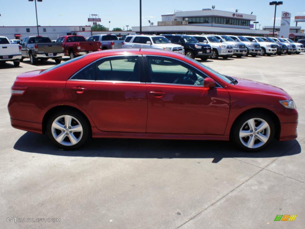 2010 Camry SE - Barcelona Red Metallic / Dark Charcoal photo #5