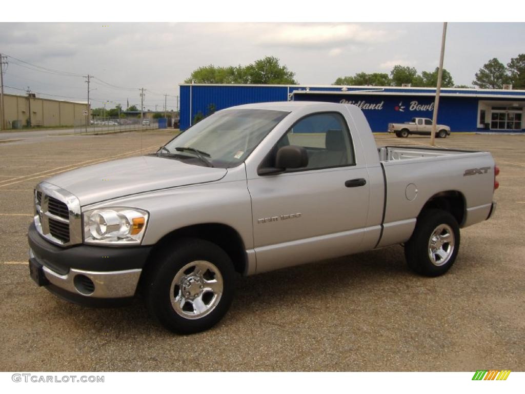 2007 Ram 1500 ST Regular Cab - Bright Silver Metallic / Medium Slate Gray photo #1