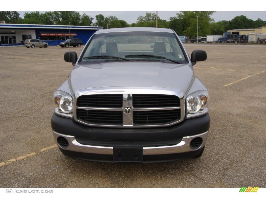 2007 Ram 1500 ST Regular Cab - Bright Silver Metallic / Medium Slate Gray photo #2