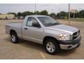 2007 Bright Silver Metallic Dodge Ram 1500 ST Regular Cab  photo #3