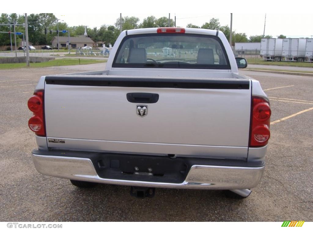 2007 Ram 1500 ST Regular Cab - Bright Silver Metallic / Medium Slate Gray photo #4