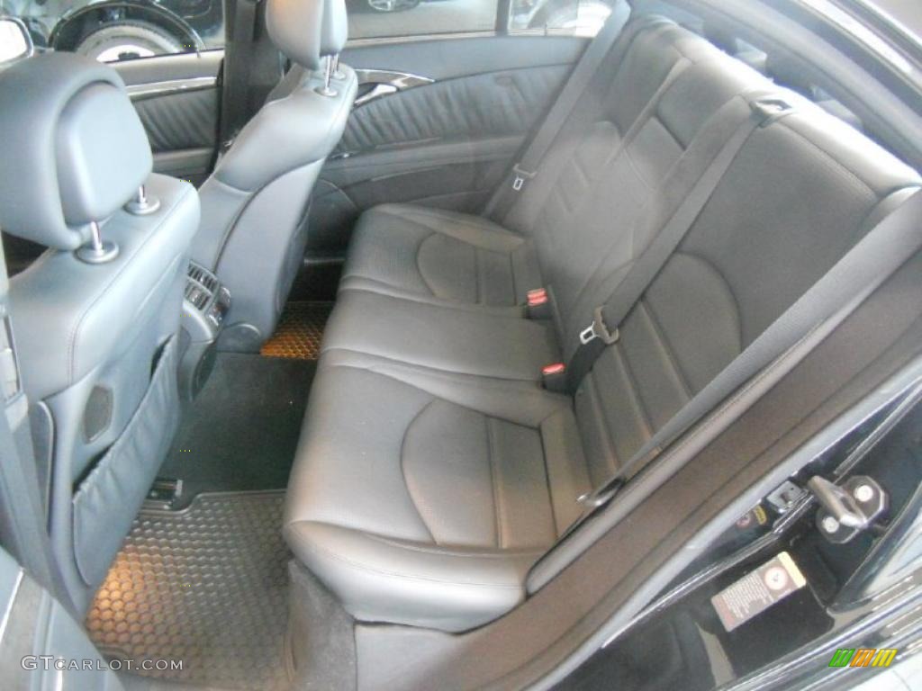 Black Interior 2009 Mercedes-Benz E 63 AMG Sedan Photo #49376348