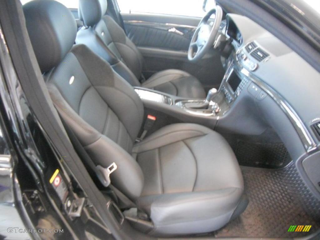 Black Interior 2009 Mercedes-Benz E 63 AMG Sedan Photo #49376363