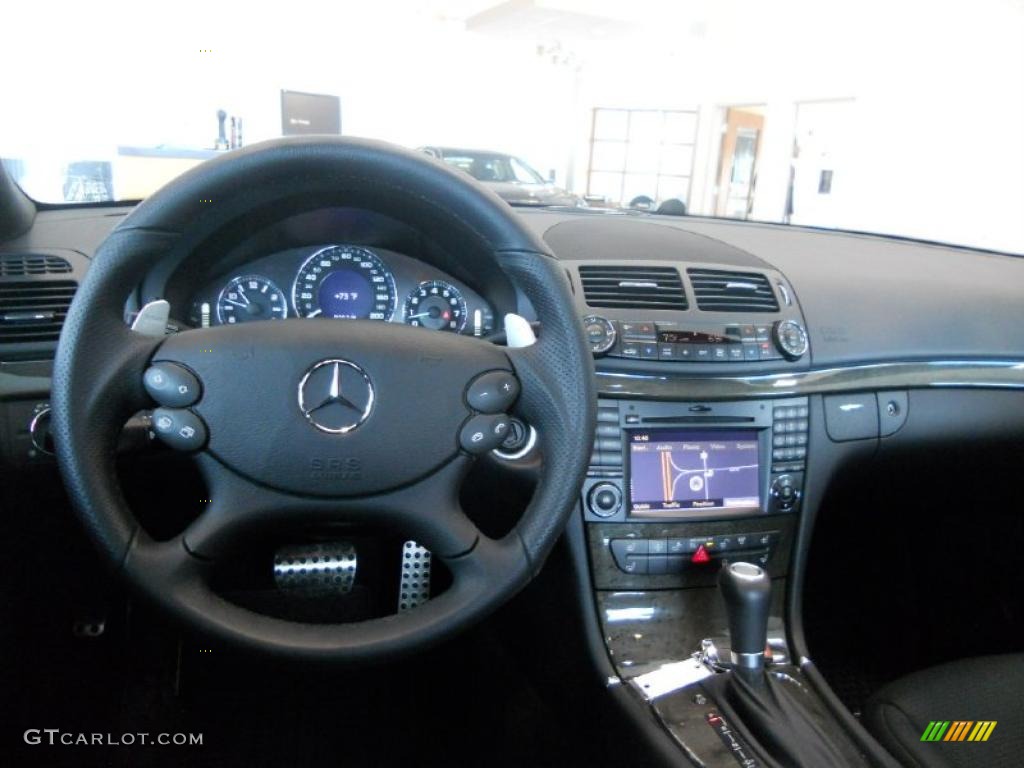 2009 Mercedes-Benz E 63 AMG Sedan Black Dashboard Photo #49376468