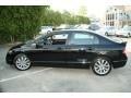 Crystal Black Pearl 2010 Honda Civic Si Sedan Exterior