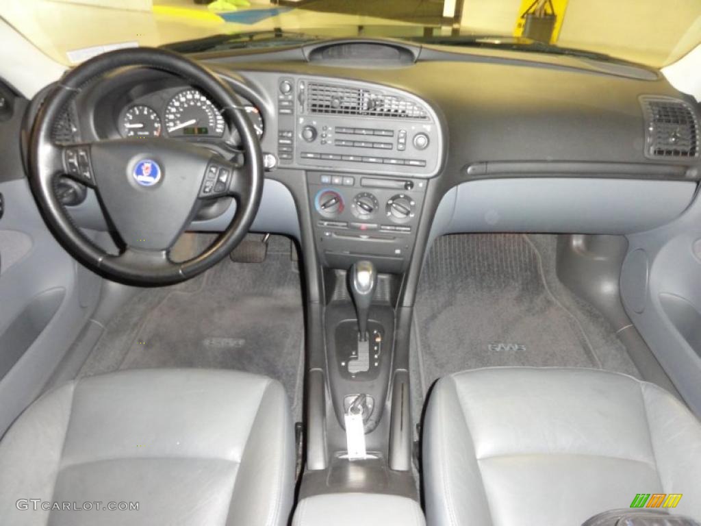 2003 Saab 9-3 Linear Sport Sedan Charcoal Grey Dashboard Photo #49378703