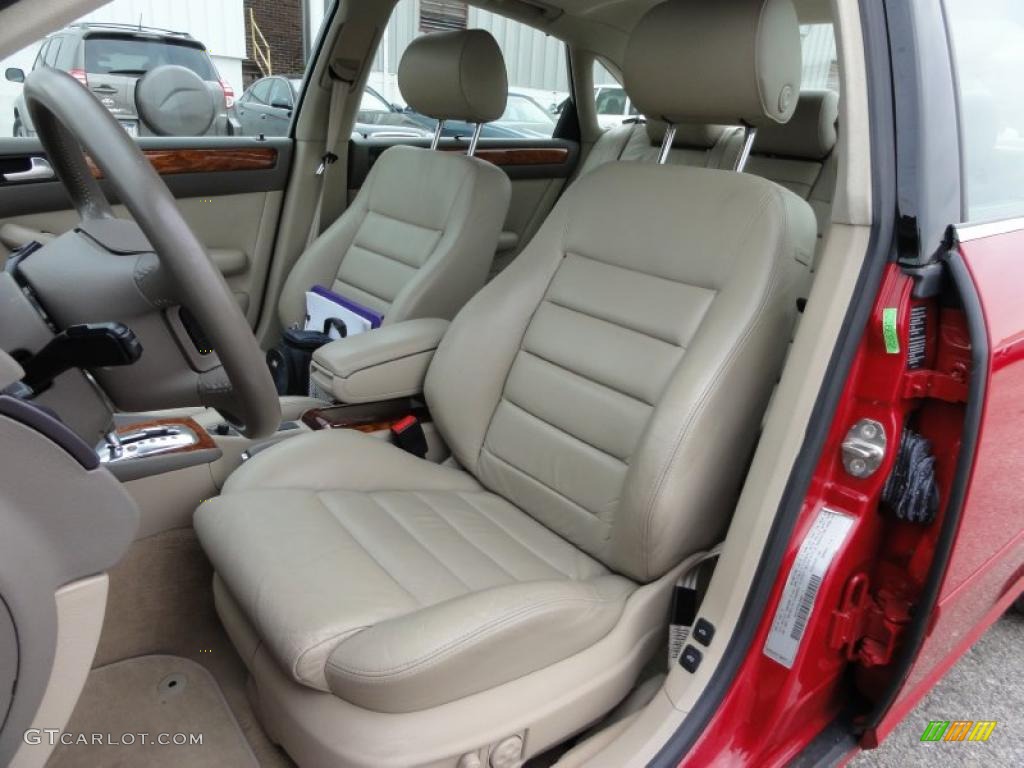 Beige Interior 2002 Audi A6 2.7T quattro Sedan Photo #49380254