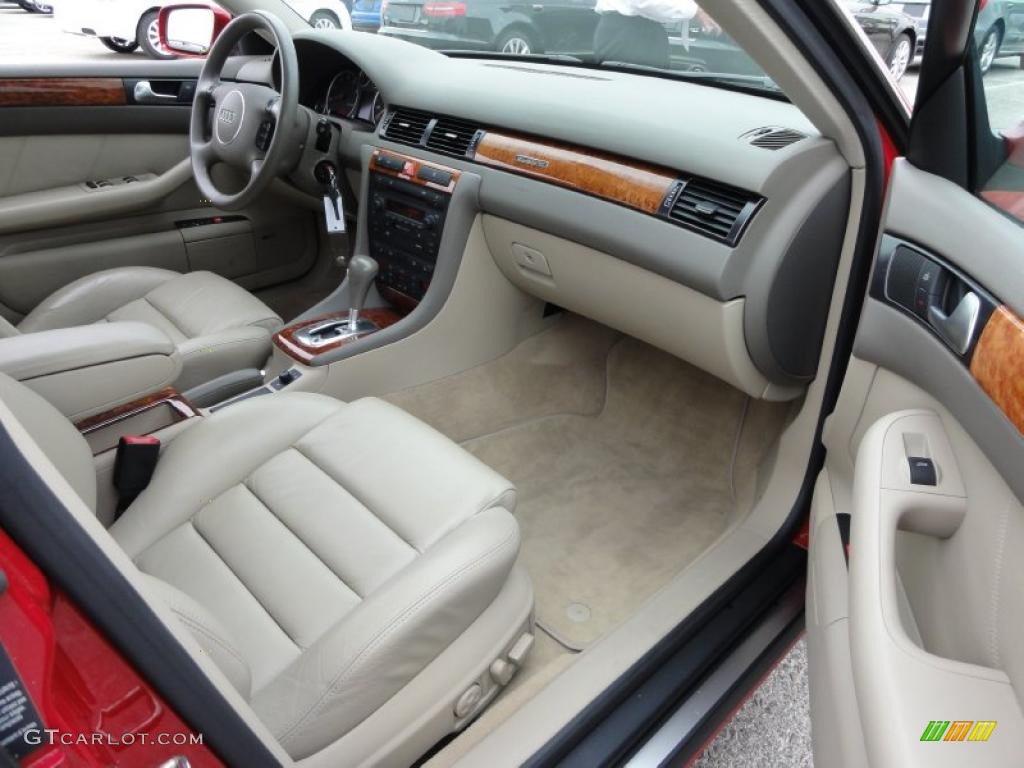 2002 Audi A6 2.7T quattro Sedan Beige Dashboard Photo #49380269