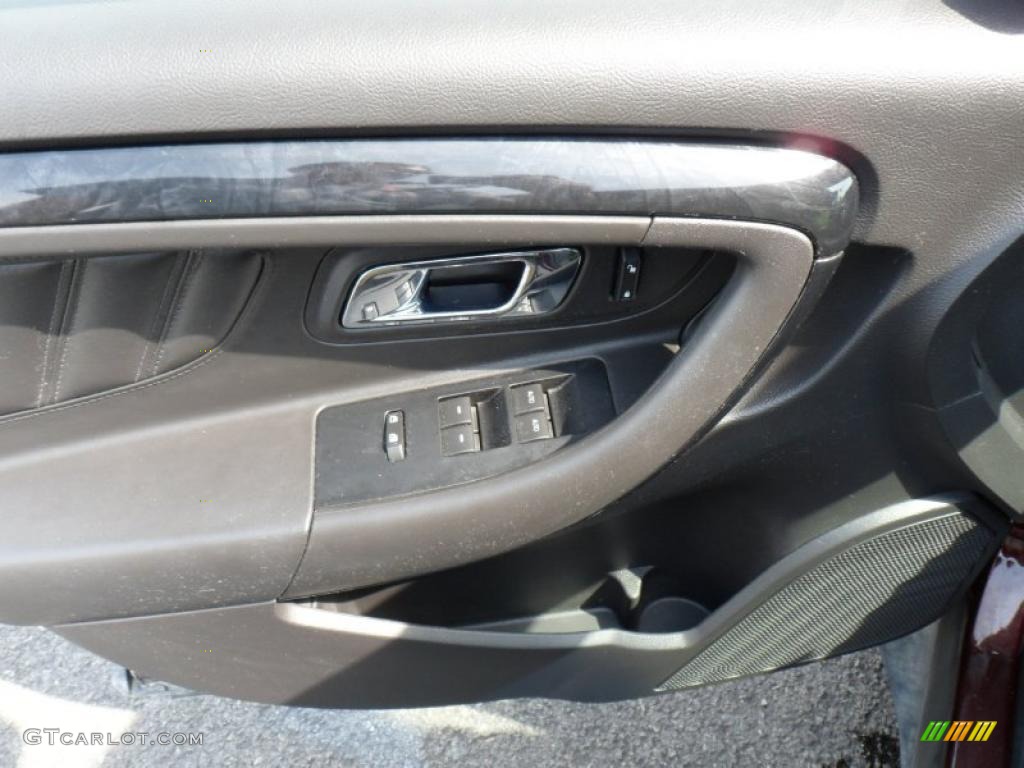 2010 Ford Taurus Limited AWD Charcoal Black Door Panel Photo #49380335