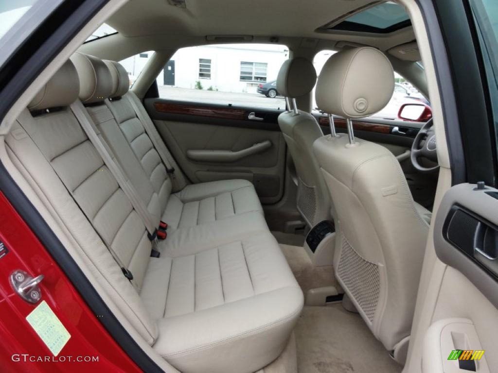 Beige Interior 2002 Audi A6 2.7T quattro Sedan Photo #49380371