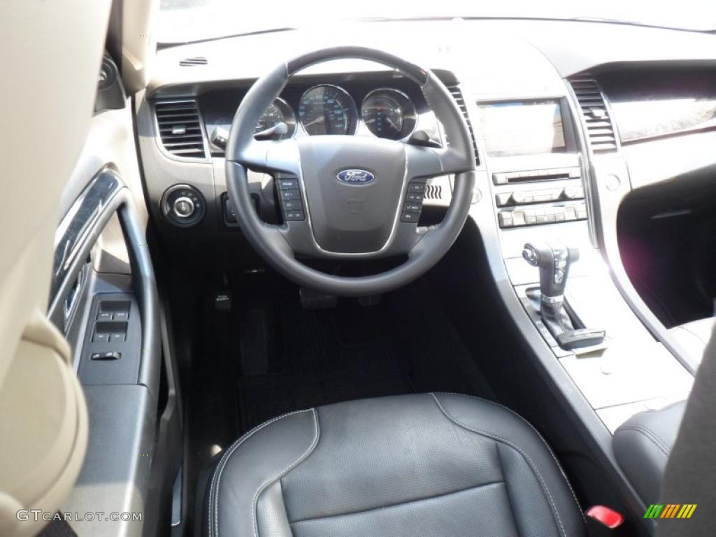 2010 Ford Taurus Limited AWD Charcoal Black Dashboard Photo #49380374