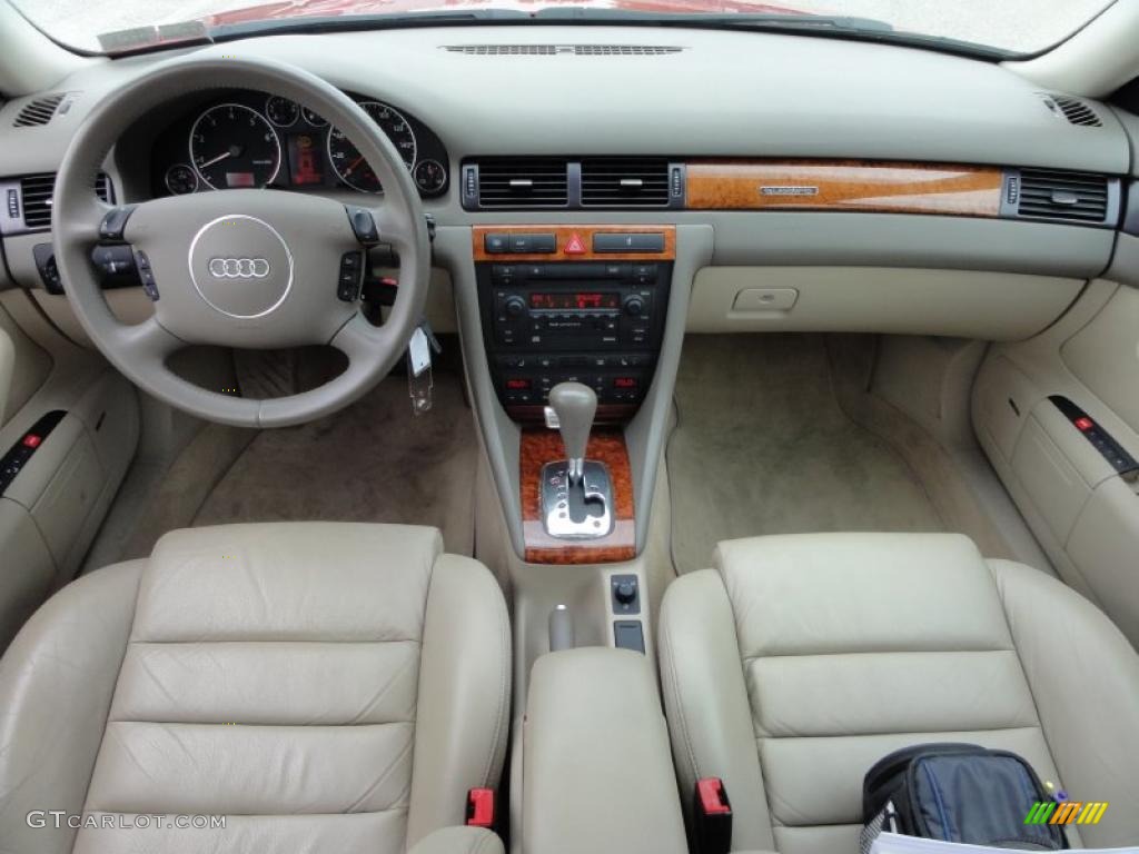 2002 Audi A6 2.7T quattro Sedan Beige Dashboard Photo #49380431