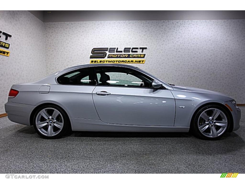 2008 3 Series 335i Coupe - Titanium Silver Metallic / Black photo #4