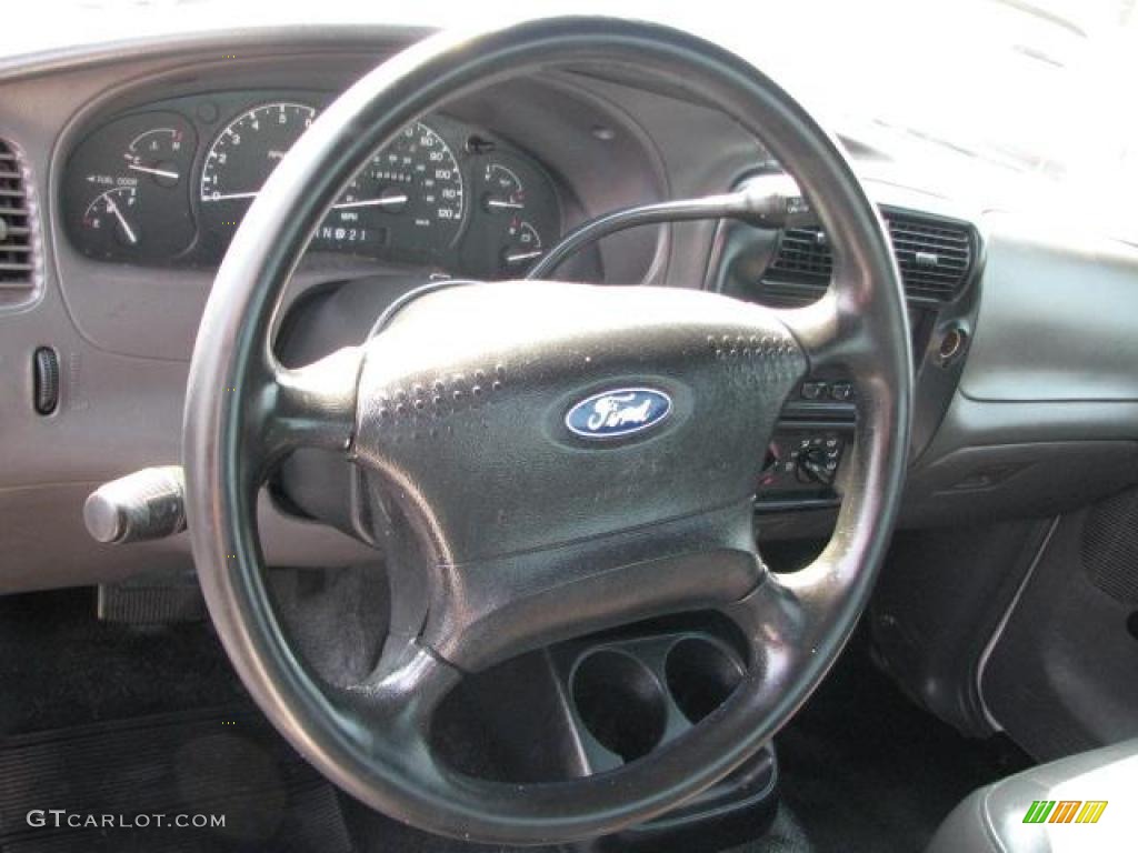 2002 Ford Ranger XL Regular Cab Dark Graphite Steering Wheel Photo #49381049