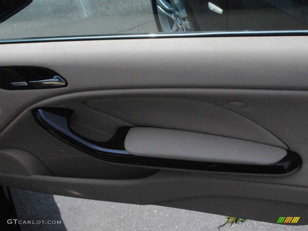 2004 3 Series 330i Coupe - Jet Black / Sand photo #6