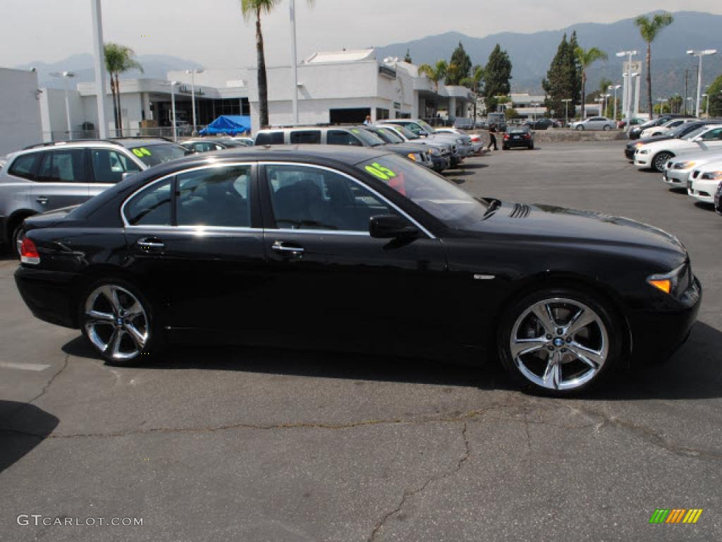 2005 7 Series 745i Sedan - Jet Black / Black/Black photo #3