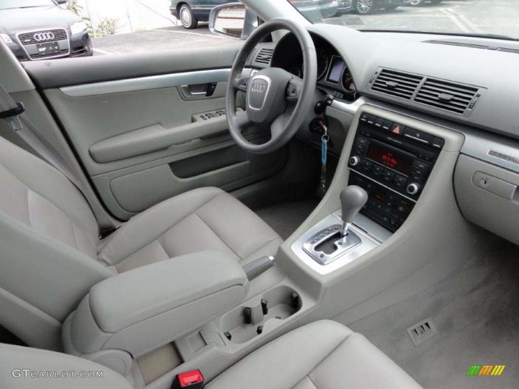 2008 A4 2.0T quattro S-Line Sedan - Quartz Grey Metallic / Light Gray photo #19