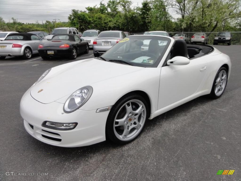 Carrara White 2008 Porsche 911 Carrera Cabriolet Exterior Photo #49382897