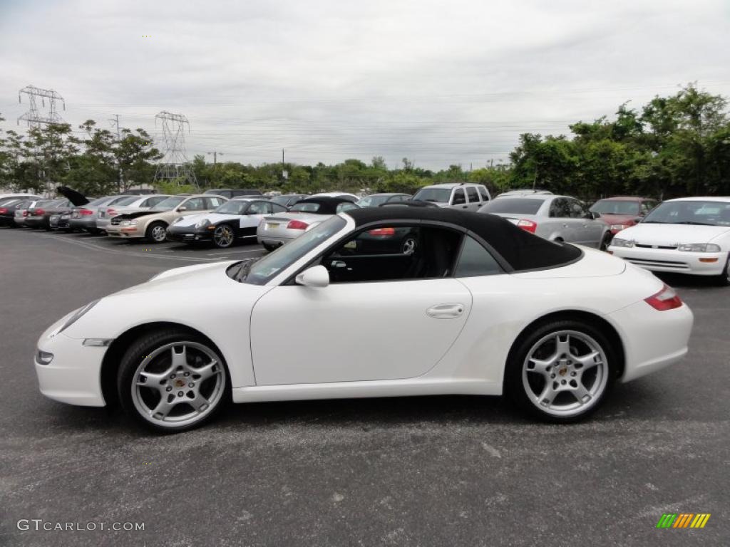 2008 911 Carrera Cabriolet - Carrara White / Black photo #39