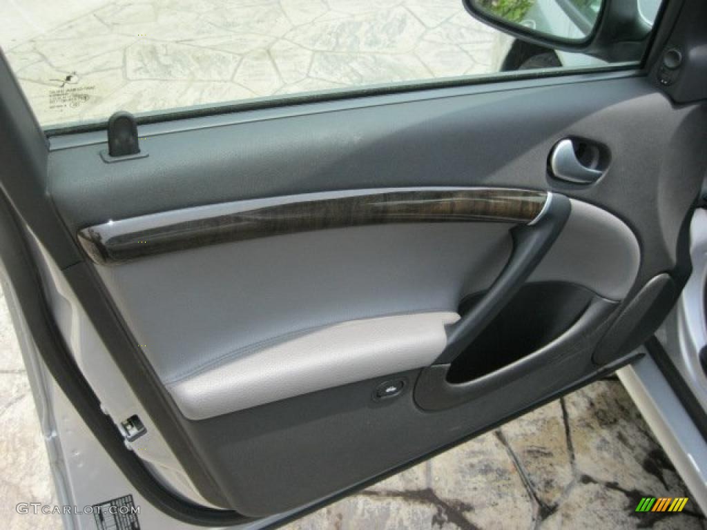 2007 Saab 9-5 2.3T SportCombi Wagon Granite Gray Door Panel Photo #49383701