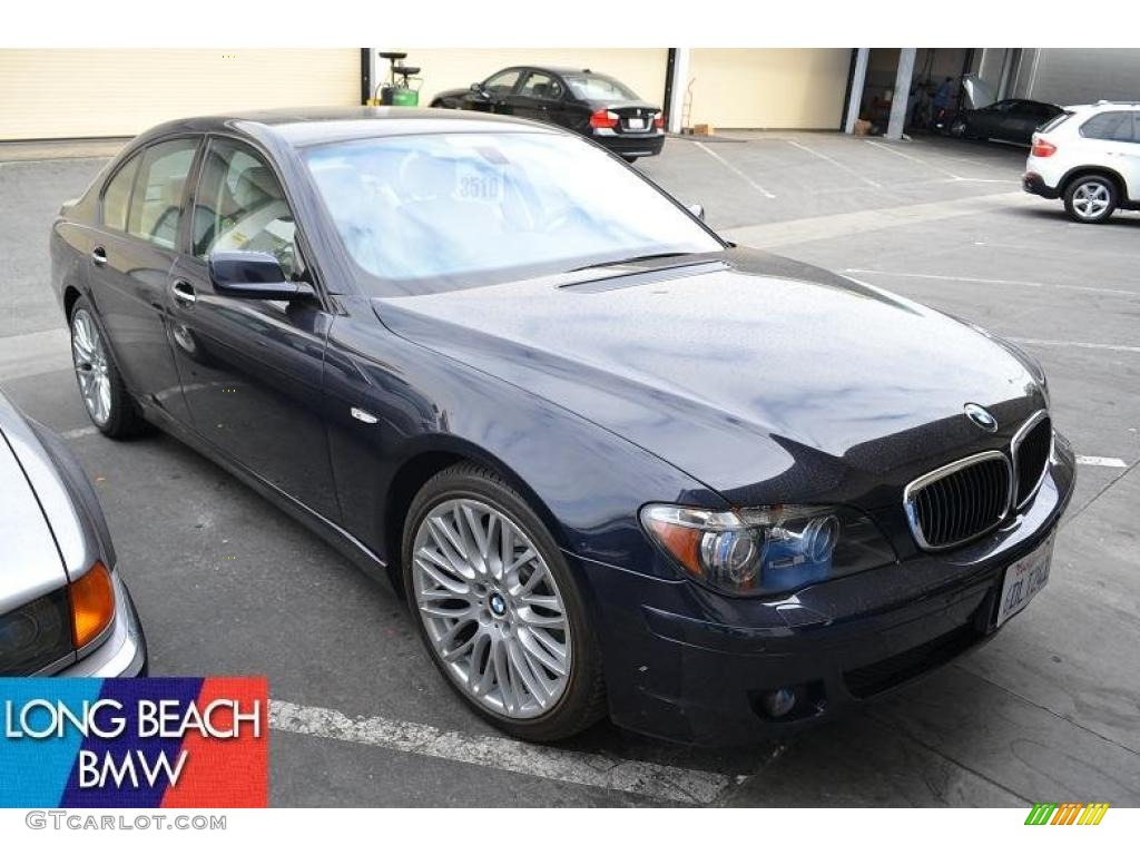 2008 7 Series 750i Sedan - Monaco Blue Metallic / Beige photo #1