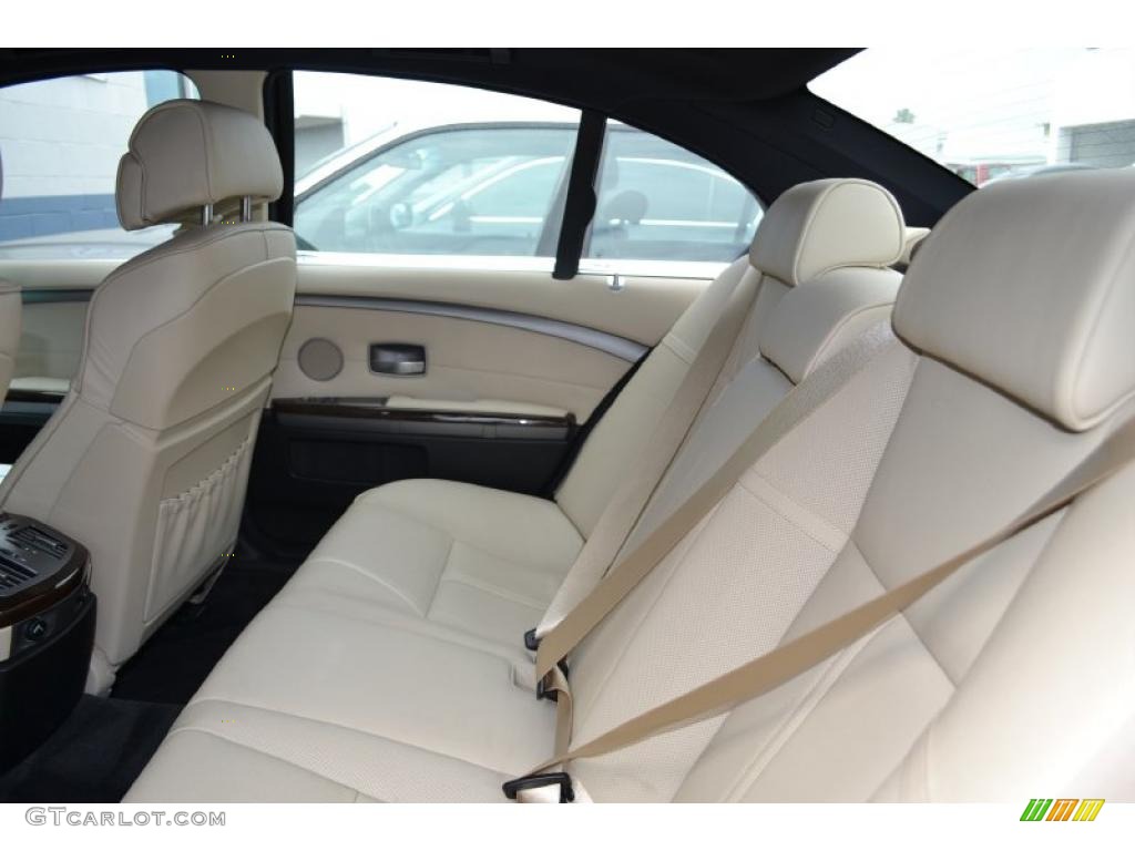 Beige Interior 2008 BMW 7 Series 750i Sedan Photo #49383965