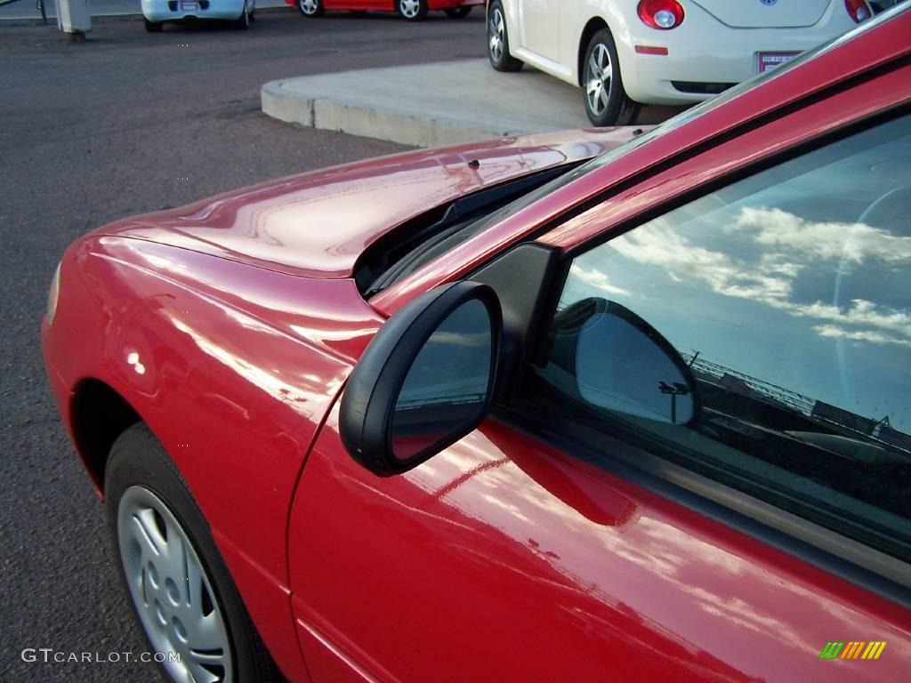 1998 Escort SE Sedan - Vermillion Red / Gray photo #14