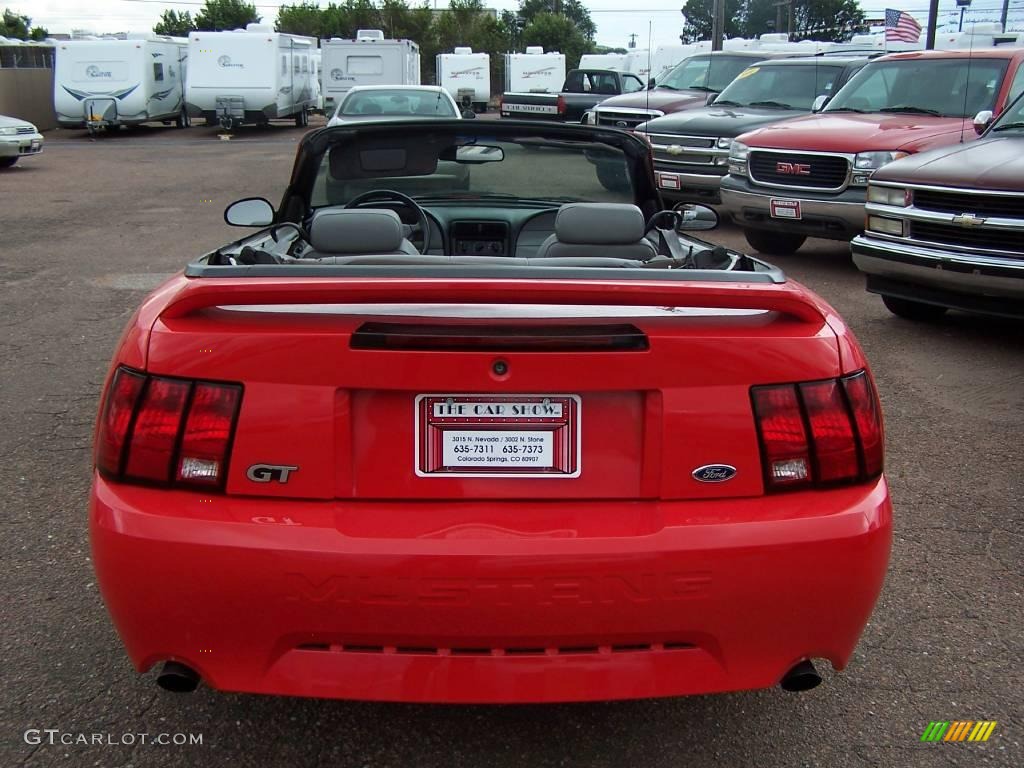 2000 Mustang GT Convertible - Performance Red / Medium Graphite photo #6