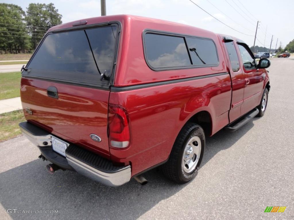 2002 F150 XLT SuperCab - Toreador Red Metallic / Medium Graphite photo #10