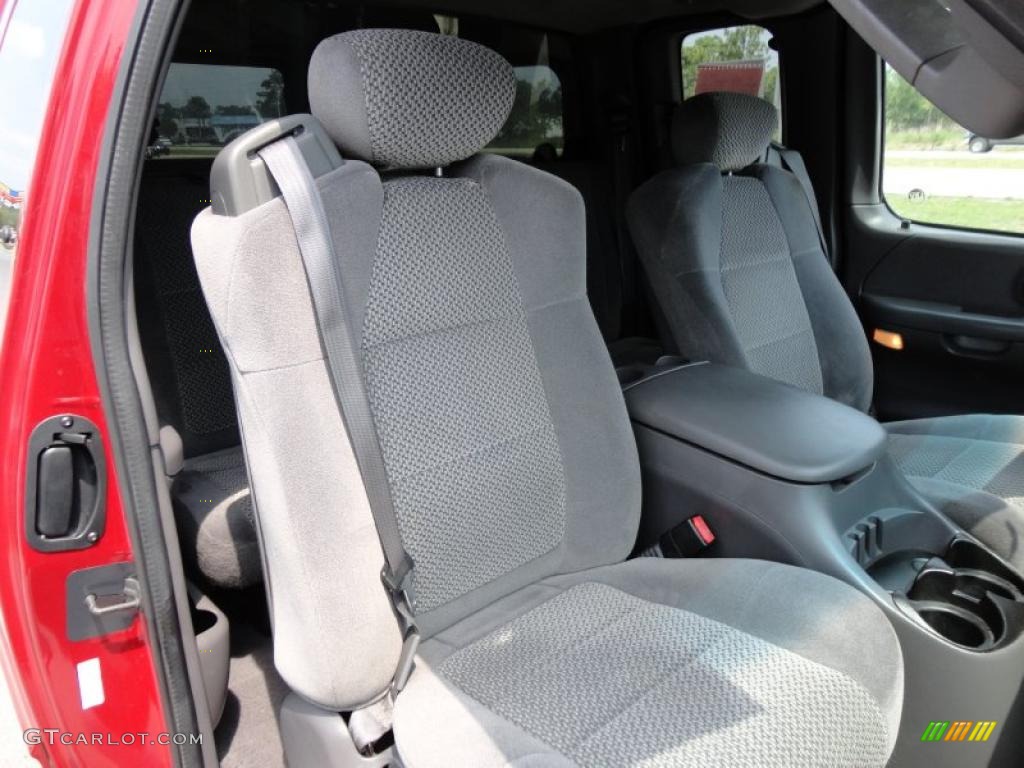 2002 F150 XLT SuperCab - Toreador Red Metallic / Medium Graphite photo #15