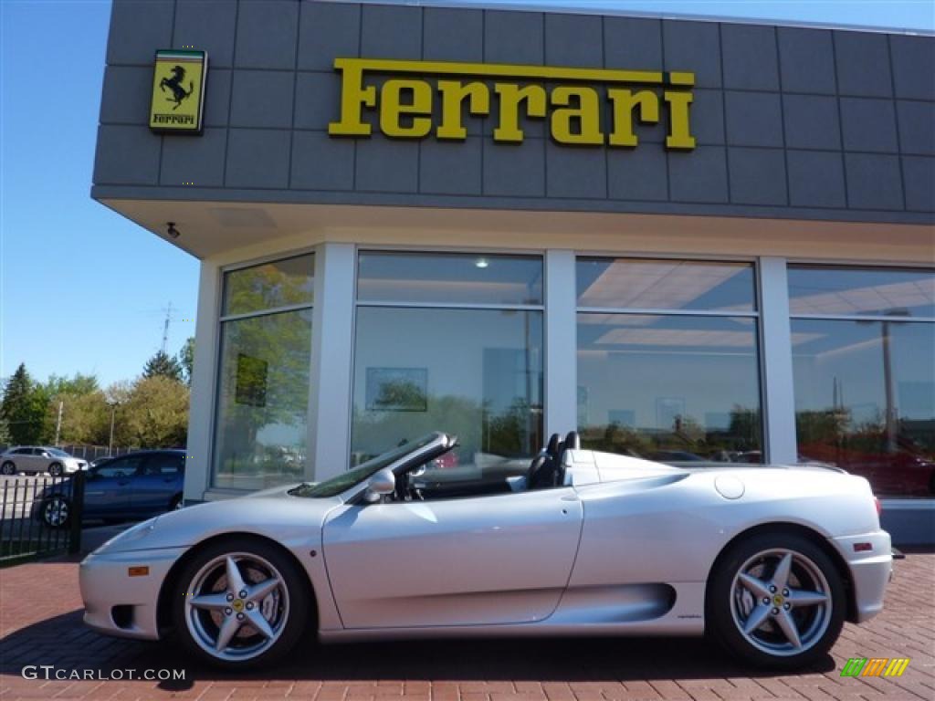 Silver Metallic 2003 Ferrari 360 Spider Exterior Photo #49390778