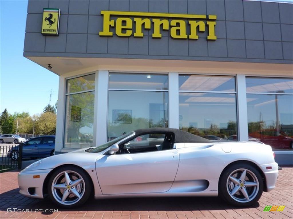 Silver Metallic 2003 Ferrari 360 Spider Exterior Photo #49390793