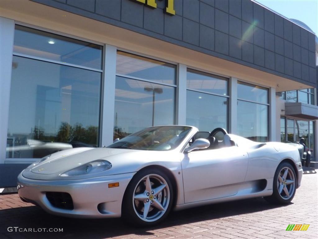 Silver Metallic 2003 Ferrari 360 Spider Exterior Photo #49390847