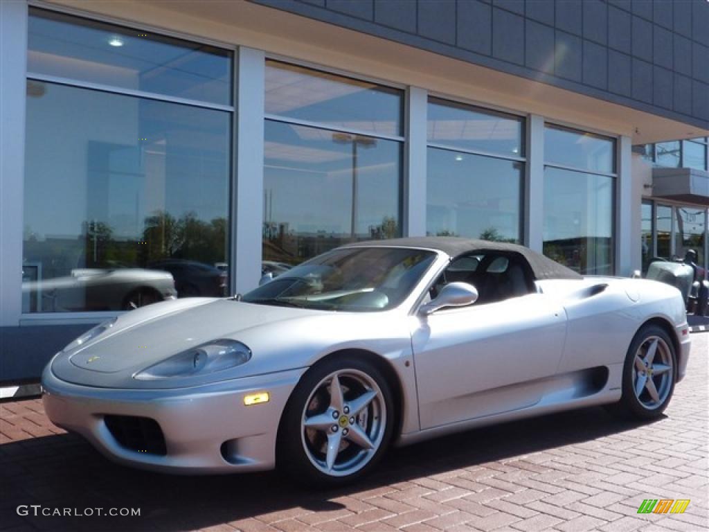 Silver Metallic 2003 Ferrari 360 Spider Exterior Photo #49390862