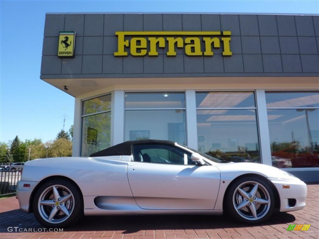 Silver Metallic 2003 Ferrari 360 Spider Exterior Photo #49390991