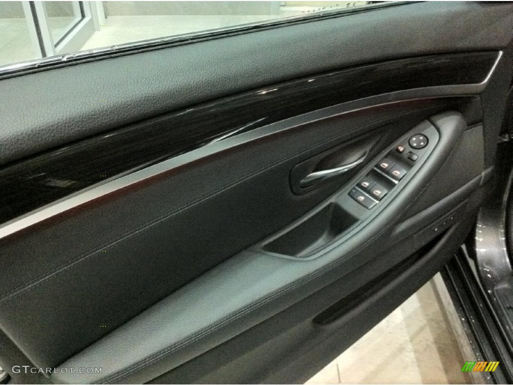 2011 5 Series 535i xDrive Sedan - Dark Graphite Metallic / Black photo #7