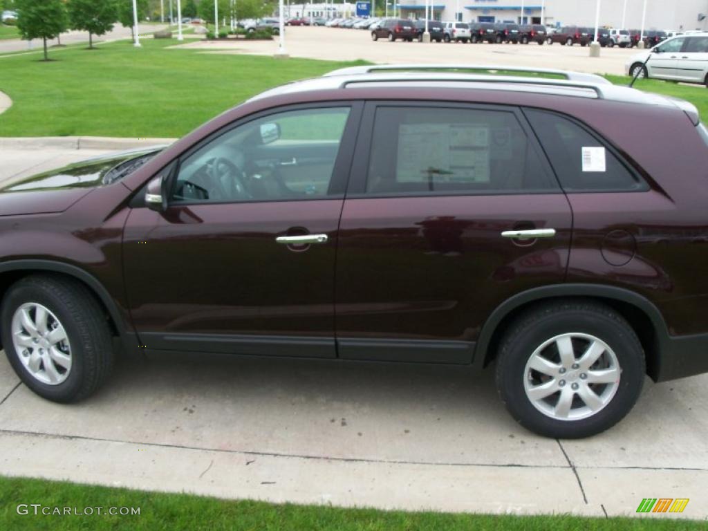 2011 Sorento LX - Dark Cherry / Beige photo #6