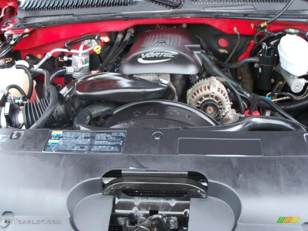 2004 Silverado 1500 LS Extended Cab - Victory Red / Dark Charcoal photo #9