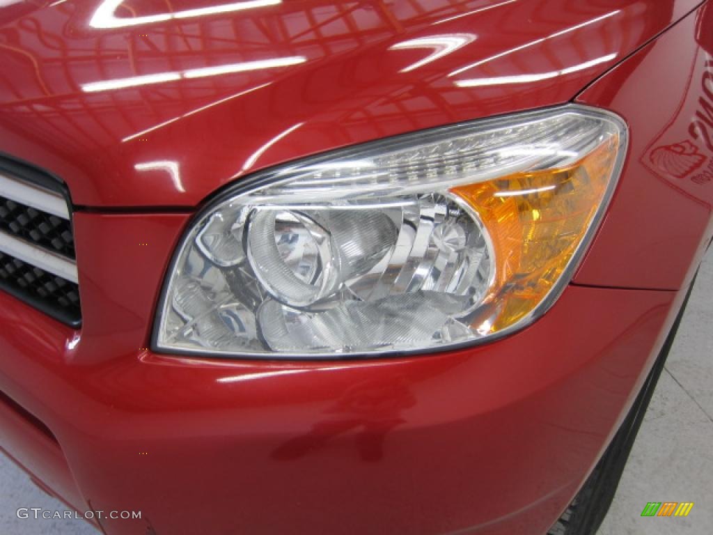 2007 RAV4 Limited 4WD - Barcelona Red Pearl / Ash Gray photo #12