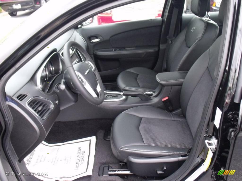 Black Interior 2011 Chrysler 200 S Photo #49394300